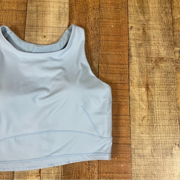 SheIn Large Buttery Soft High Neck Support Mesh Panel Yoga Sports Bra Pastel - Picture 3 of 7